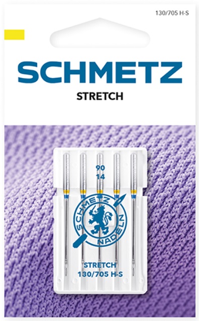 AGUJA SCHMETZ STRETCH Nº 90 ( TEJIDOS ELASTICOS )